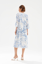 51768 Платье женское (синий принт)