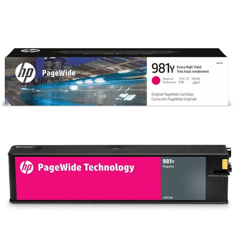 Картридж HP 981Y (L0R14A) для PageWide E58650, Enterprise 556/586 пурпурный (16k)