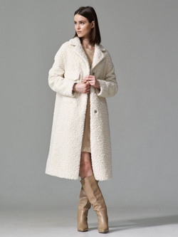 Шуба чебурашка тедди эко мех, SilverFox (арт. S1138rm023bz)