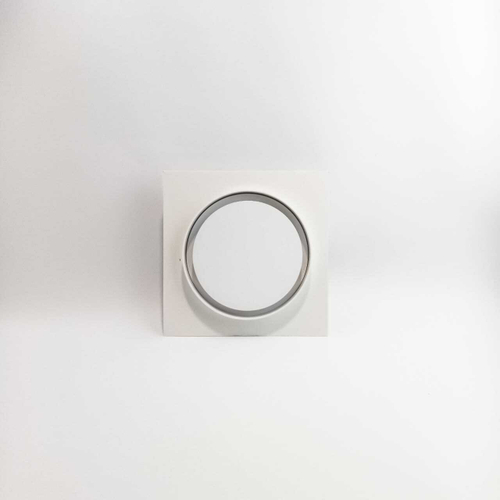 Диффузор теневой с приточно-вытяжным вентилятором Visioner TDGK100/90 белый/белая крышка под гипсокартон с регулировкой потока воздуха D100 мм