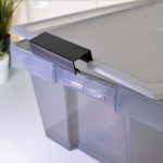 Ящик для хранения 7,5л "Хенди", черный/прозрачный