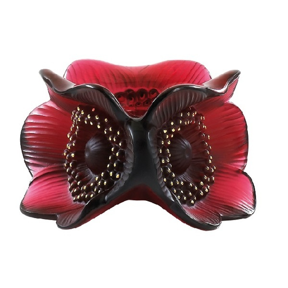 Подсвечник Анемоны красный Lalique