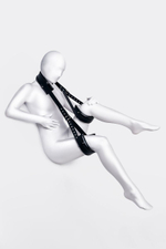 Черные кожаные стропы для фиксации Anonymo (Цвет: черный)