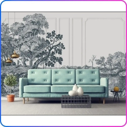 Фотообои на стену Деревья 400х270 см Luxury Walls AM38704B