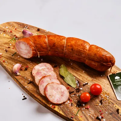 Фотография Колбаса домашняя «Гаивская» / 300 гр купить в магазине Афлора