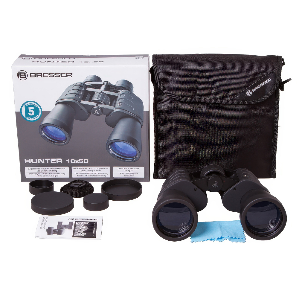 Бинокль Bresser Hunter 10x50 - Комплект поставки