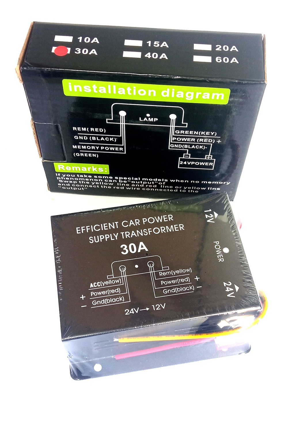 Авто Конвертер 24/12в (30А) CarLive  A4822