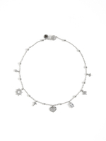 Колье "Heart sun Glow" Silver