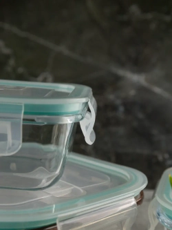 Контейнеры для еды стеклянные, 500 мл. 2 шт, 800 мл. 1 шт.