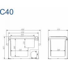 Компрессорный автохолодильник Alpicool C40 (12/24)