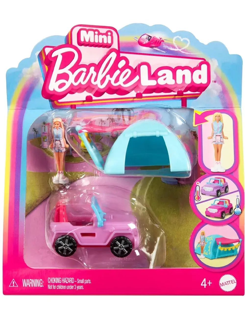 Набор Барби Мини кукла и внедорожник BarbieLand HYF38 HYF43