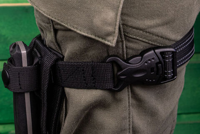 MOLLE TB3 Black Прорезиненный ремешок