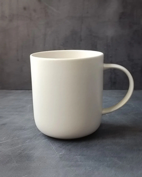 Кружка 350 мл,фарфор "NOBLE" серия "Fine Plus-Light Grey"