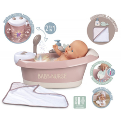 Smoby Baby Nurse - Ванна с гидромассажем, душем и подсветкой 220368
