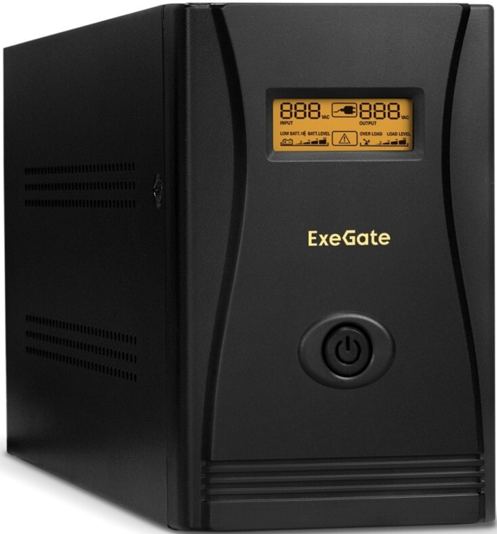 Источник бесперебойного питания  Exegate SpecialPro Smart LLB-1600.LCD.AVR.EURO.RJ