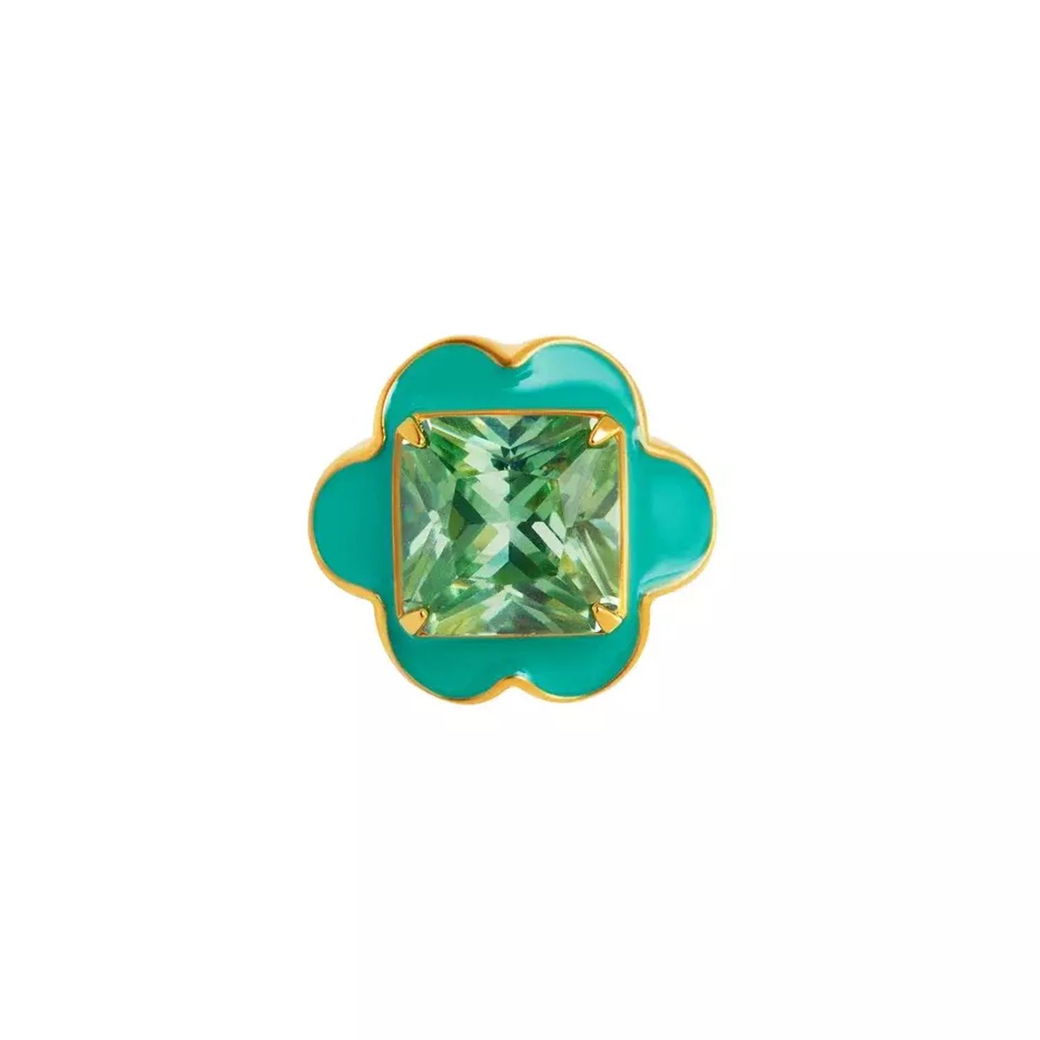Кольцо Stern Flower Ring - Green