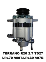 Генератор TERRANO D21/ 2.5-2.7 TD27/R20/R50/Y60 QD32, TD23, TD27, TD27T, Z24I, KA24DE, KA24E, SD23, SD25, TD25, TD25TI, YD25DDTI, Z20, Z24, BD30, TD42