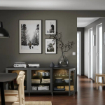 Комбинация для хранения - BESTÅ/ BESTА IKEA/ БЕСТА/БЕСТО ИКЕА, 74х180 см, темно-серый