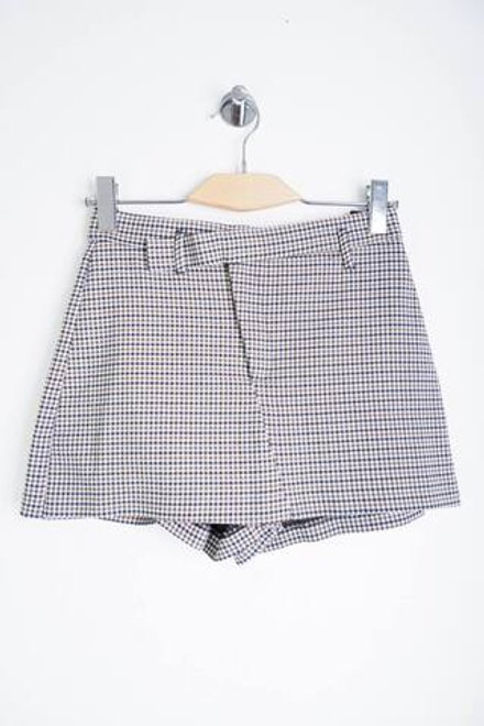 Юбка-шорты Zara в модную клетку, маркировка S, визуально на 44 размер