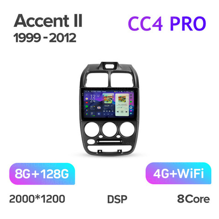 Teyes CC4 Pro 9" для Hyundai Accent II 1999-2012