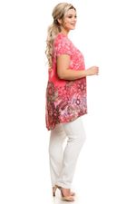 Туника 1017 красный Novita (Акция)