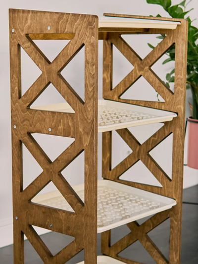 Обувница в прихожую деревянная высокая