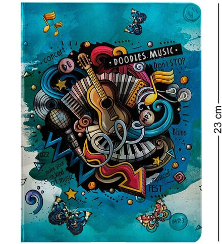 BM-01/1 Блокнот бол. «Звуки музыки» (3D твердая обложка)