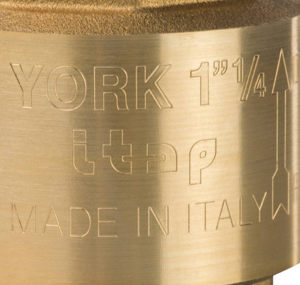 Клапан обратный пружинный с нейлоновым седлом STOUT 1 1/4"