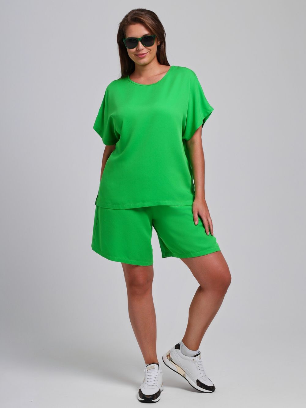 Блузка Летний драйв-4 Виотекс ЯРКО-ЗЕЛЁНЫЙ