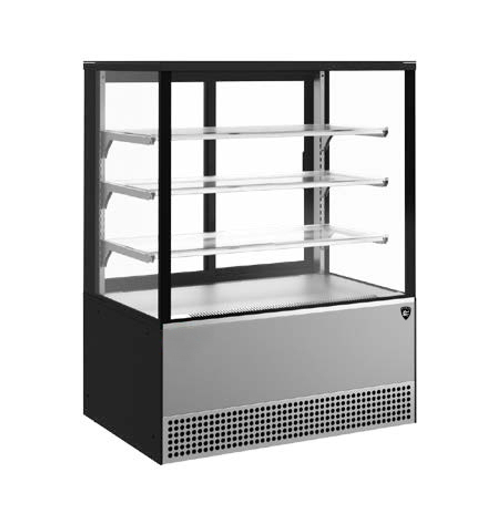 Витрина Кондитерская Kayman Kвк-950М Люкс Квадро Черный