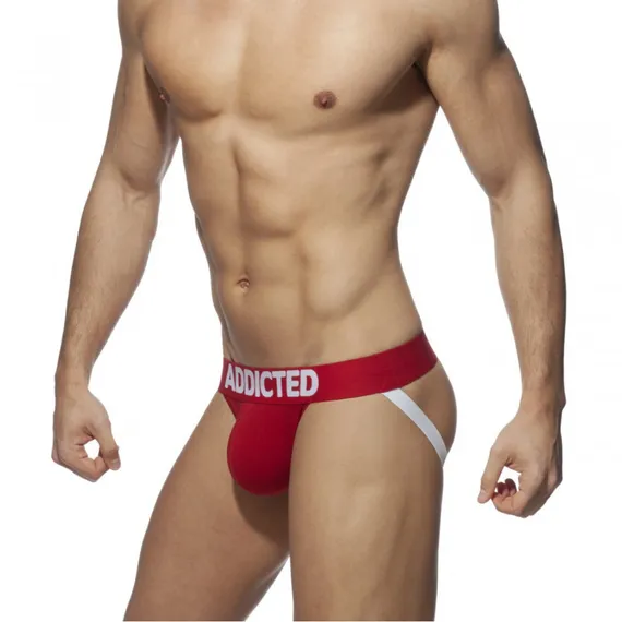 Мужские трусы джоки красные Addicted AD4011-8