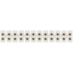 Зажим винтовой ЭРА NO-225-508 изолированный ЗВИ-нг 100А (6.0-40 мм2) 12 пар белый | Зажим винтовой ЗВИ