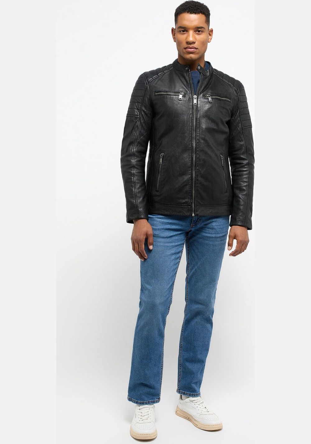 Куртка straight biker jacket MU-M232-80-1000