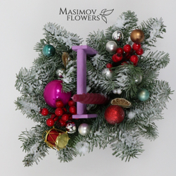 Композиция "Лиловая снежность"