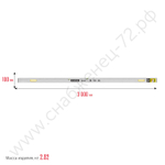 STAYER GRAND 3 м, точность 1 мм/м, 2 глазка, Правило с уровнем и ручками, (10752-3.0)