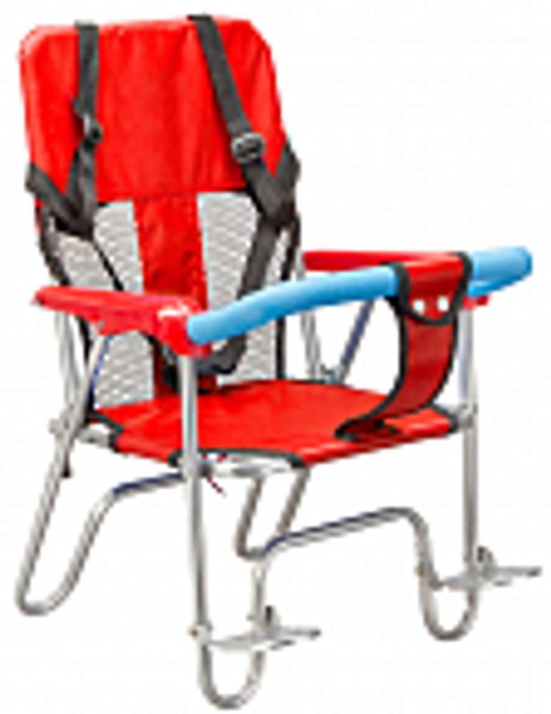 Кресло детское JL-189, крепление на багажник, красное