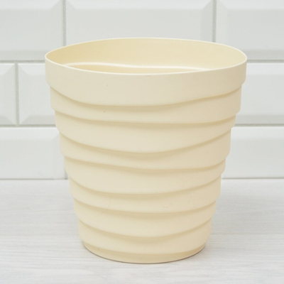 Кашпо Бархан 3,5л, кремовый