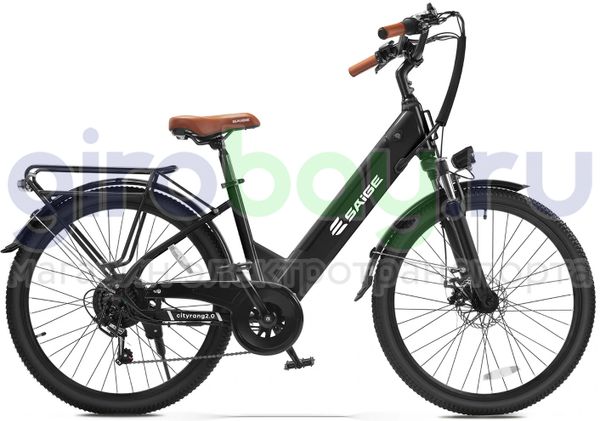 Электровелосипед Saige Cityrange 2.0 (48V/10.4Ah) - Чёрный фото №1