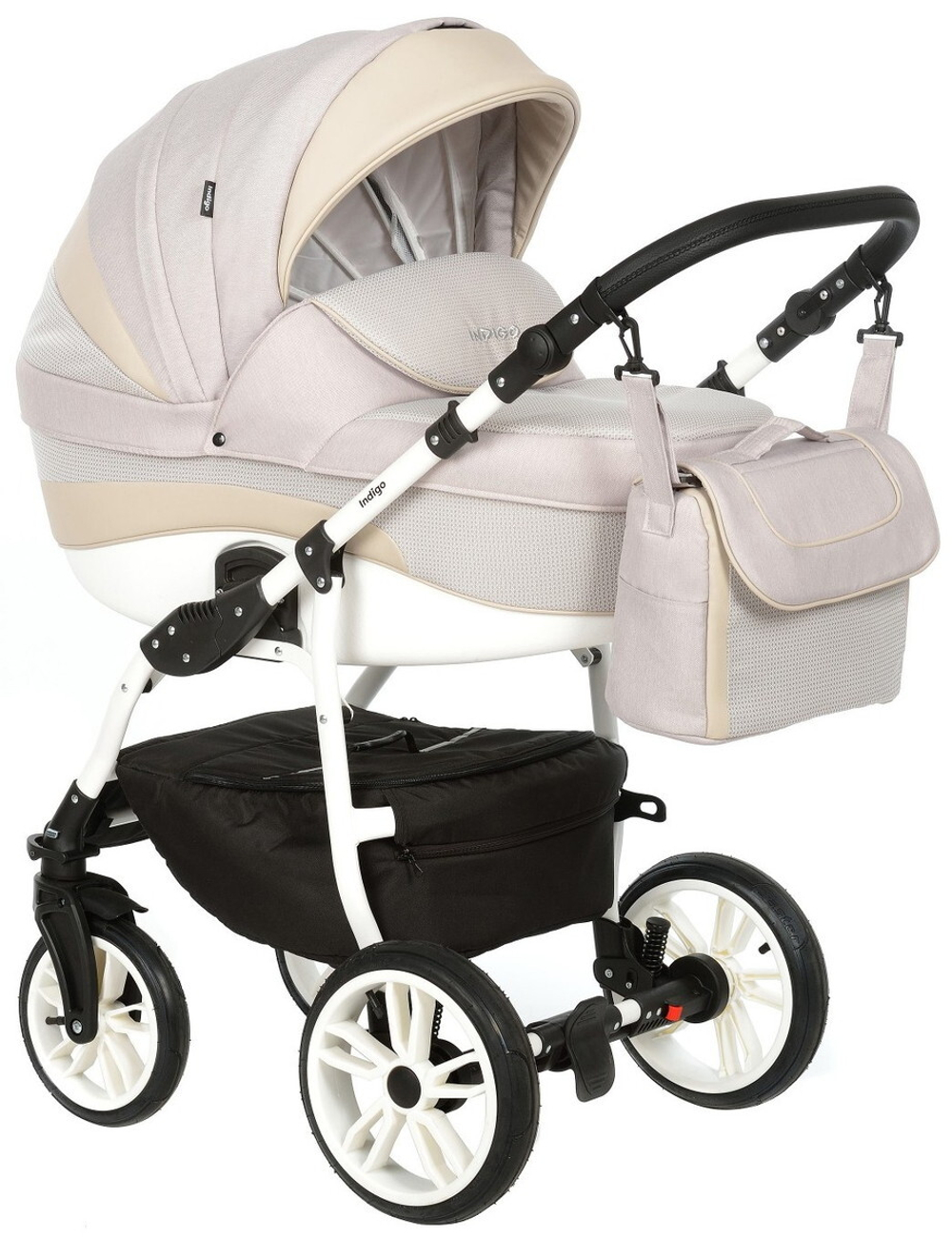 Детская коляска Indigo Indigo New 3 в 1 In01 бежевый