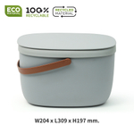 Контейнер для пищевых отходов foody, 7 л, серый