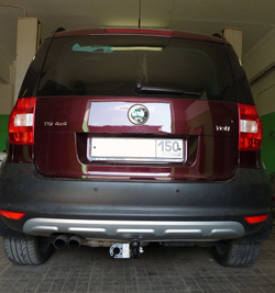 Фаркоп Avtos на SKODA YETTY (2009-2014)(паспорт и сертификат в комплекте)(без электрики)SK 07