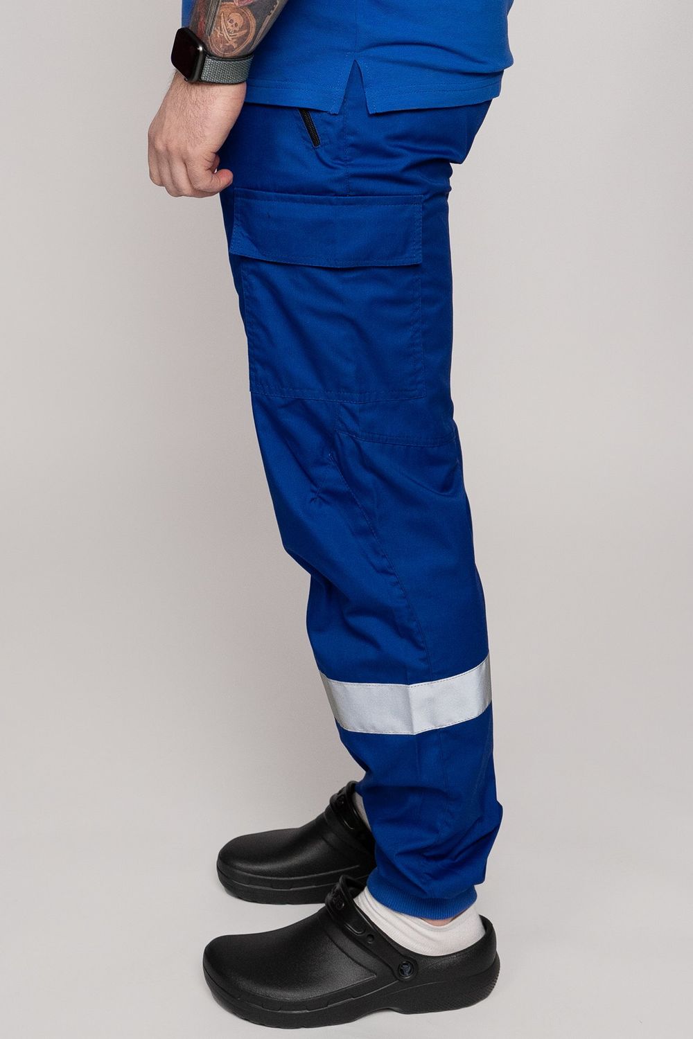 Брюки-джоггеры летние мужские Скорая помощь MedicLine цв. ВАСИЛЕК