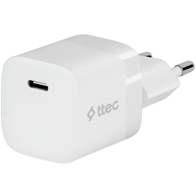 ttec SmartCharger 30W PD USB-C Travel Charger, White