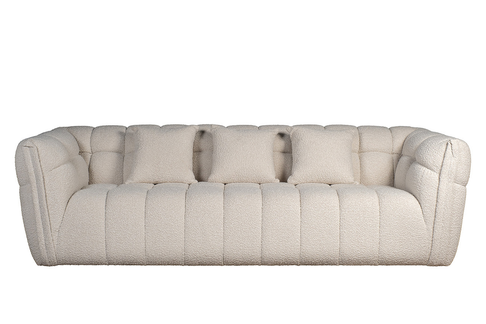 Диван трехместный 249x106x74см Garda Decor Prato букле белый