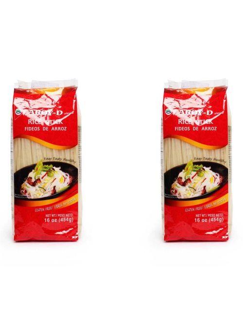 Лапша Aroy-D Рисовая 10 мм 454 г, 2 шт