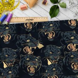 Ткань Ниагара Софт хищная кошка