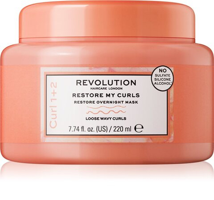 Revolution Haircare My Curls 1+2 Restore My Curls - ночная восстанавливающая маска для кудрявых волос /   220  ml  / GTIN 5057566491976