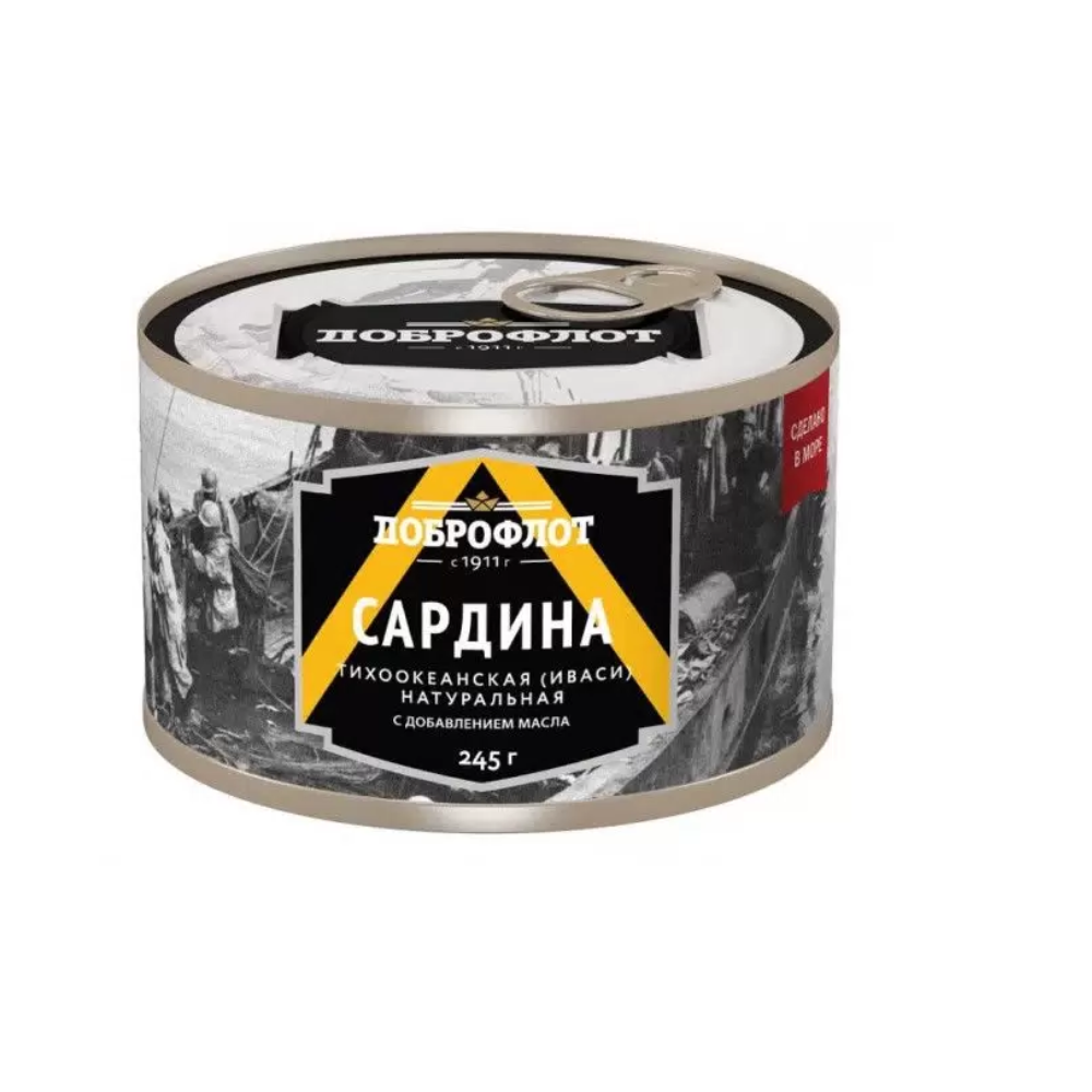 Сардина Доброфлот тихоокеанская 245 гр