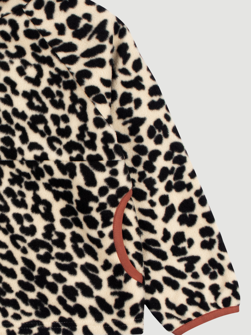 Флисовая куртка на молнии Mjölk Леопард