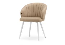Стул на металлокаркасе Бэнбу velutto 05 / белый